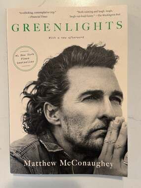 Greenlights by Matthew McConaughey Autograph Book Signed Auto Paperback #1